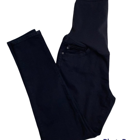 AG Adriano Goldschmied Black Stretch Maternity Skinny Jeans Size 30 - Picture 6 of 15